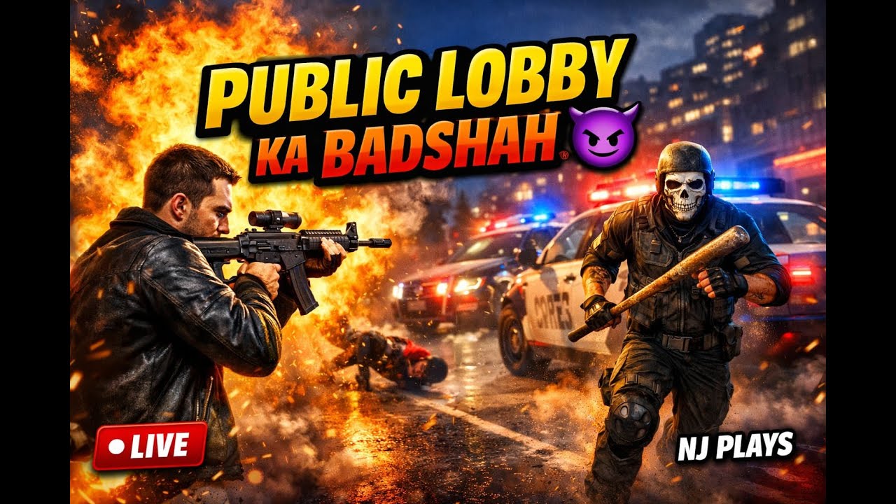 GTA 5 LIVE 🔥 Public Lobby Me Full Hungama 😈 | Free Roam Masti Hindi #1