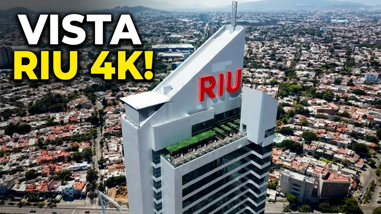 Mavic Mini 5 Pro volando sobre el Hotel Riu GDL