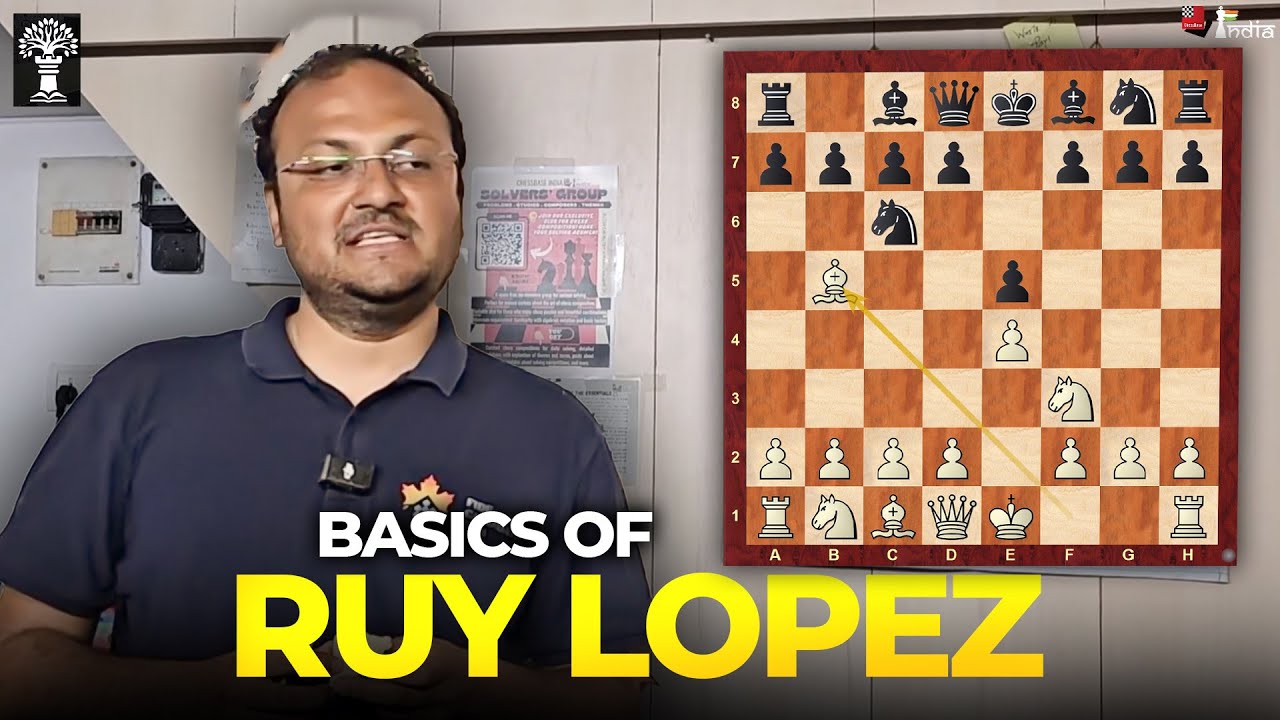 Basics of Ruy Lopez (Spanish) Part 1 | 1.e4 e5 2.Nf3 Nc6 3.Bb5 | Temple of Chess