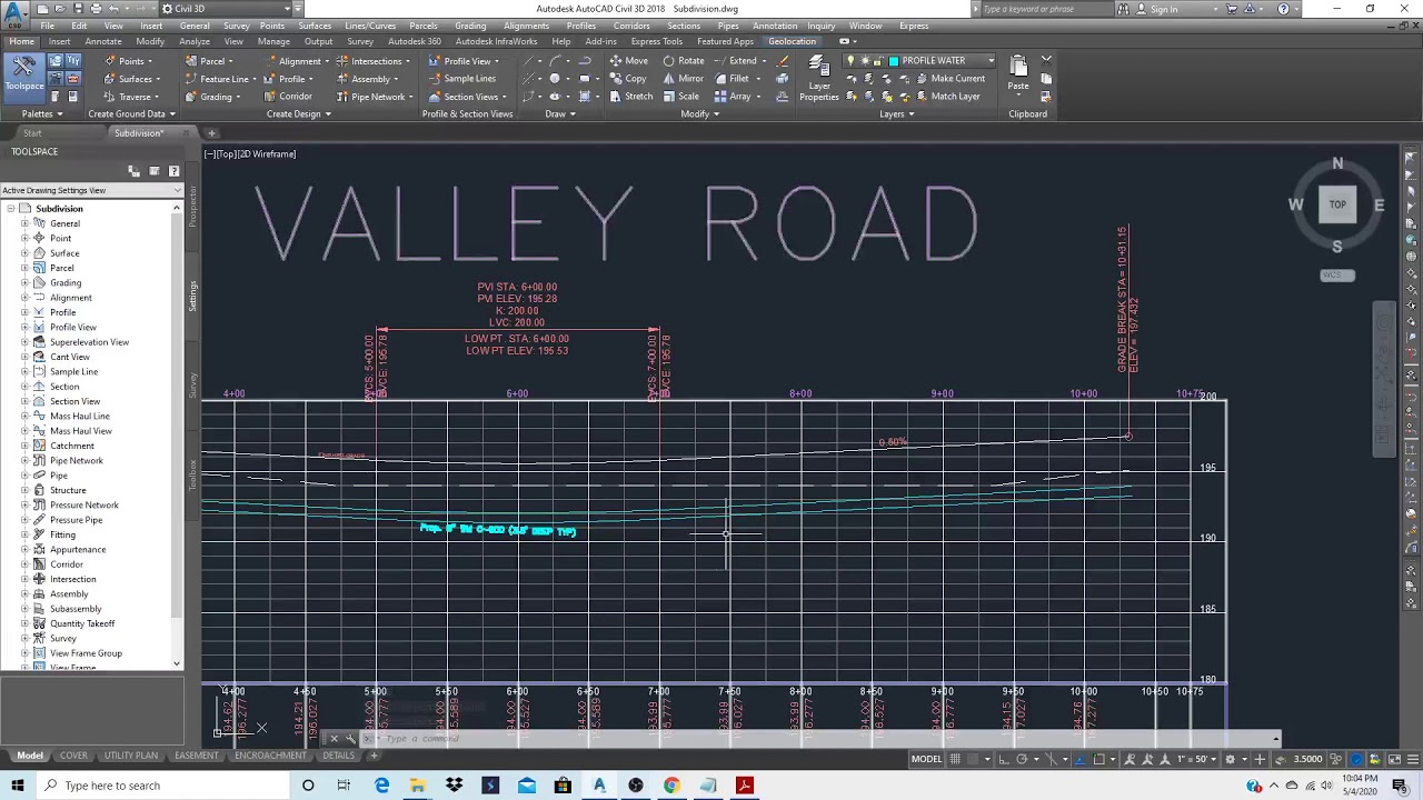 ADDING WATERLINE IN THE PROFILE VIEW