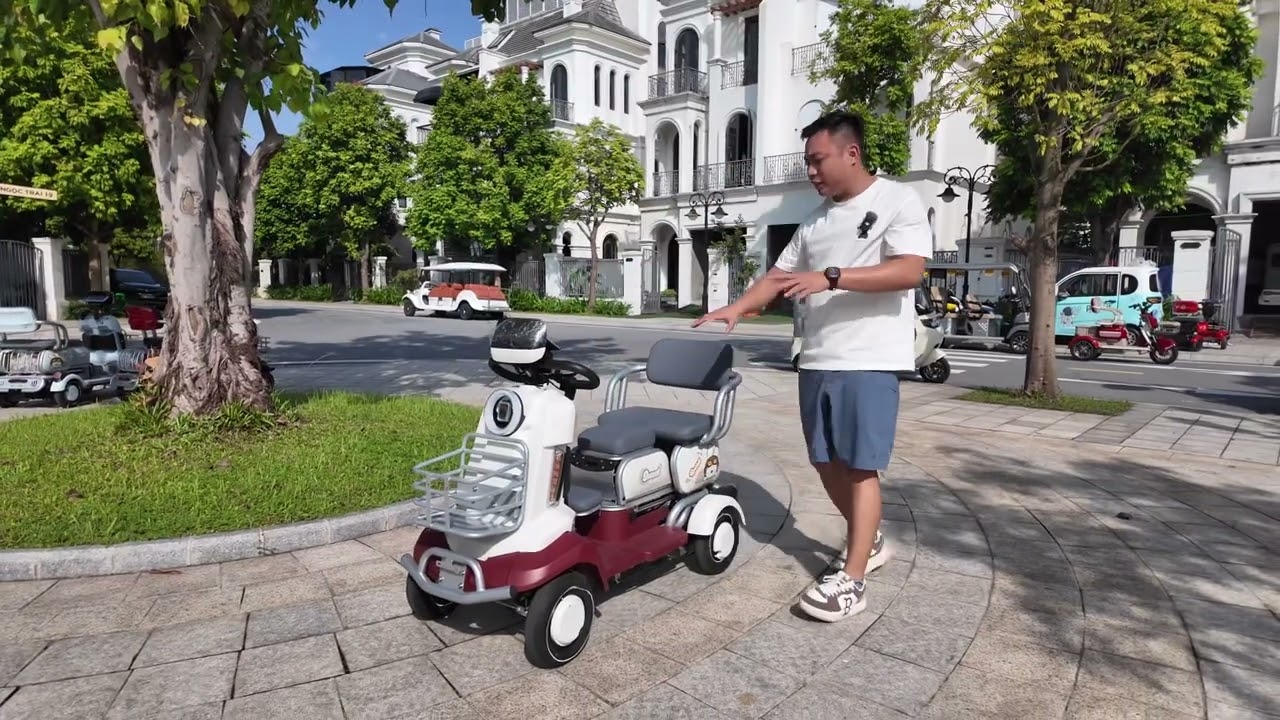 Rivew xe 4 bánh điện V5 cao cấp chính hãng Santong mới nhất 2025 