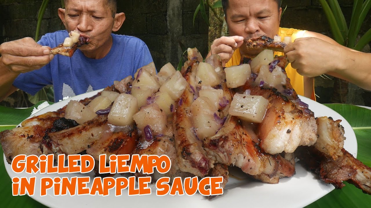 INIHAW NA LIEMPO SA PINEAPPLE SAUCE
