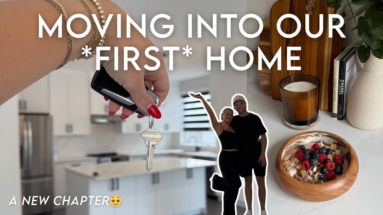 MOVING INTO OUR FIRST HOME TOGETHER: empty hour tour + moving vlog