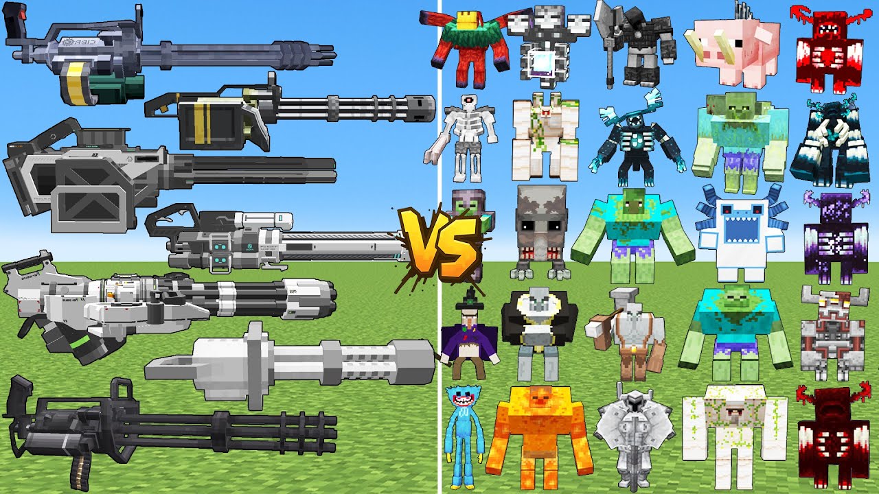 What TaCZ All Minigun Can Defeat The Most Strongest Bosses Mob in Minecraft?