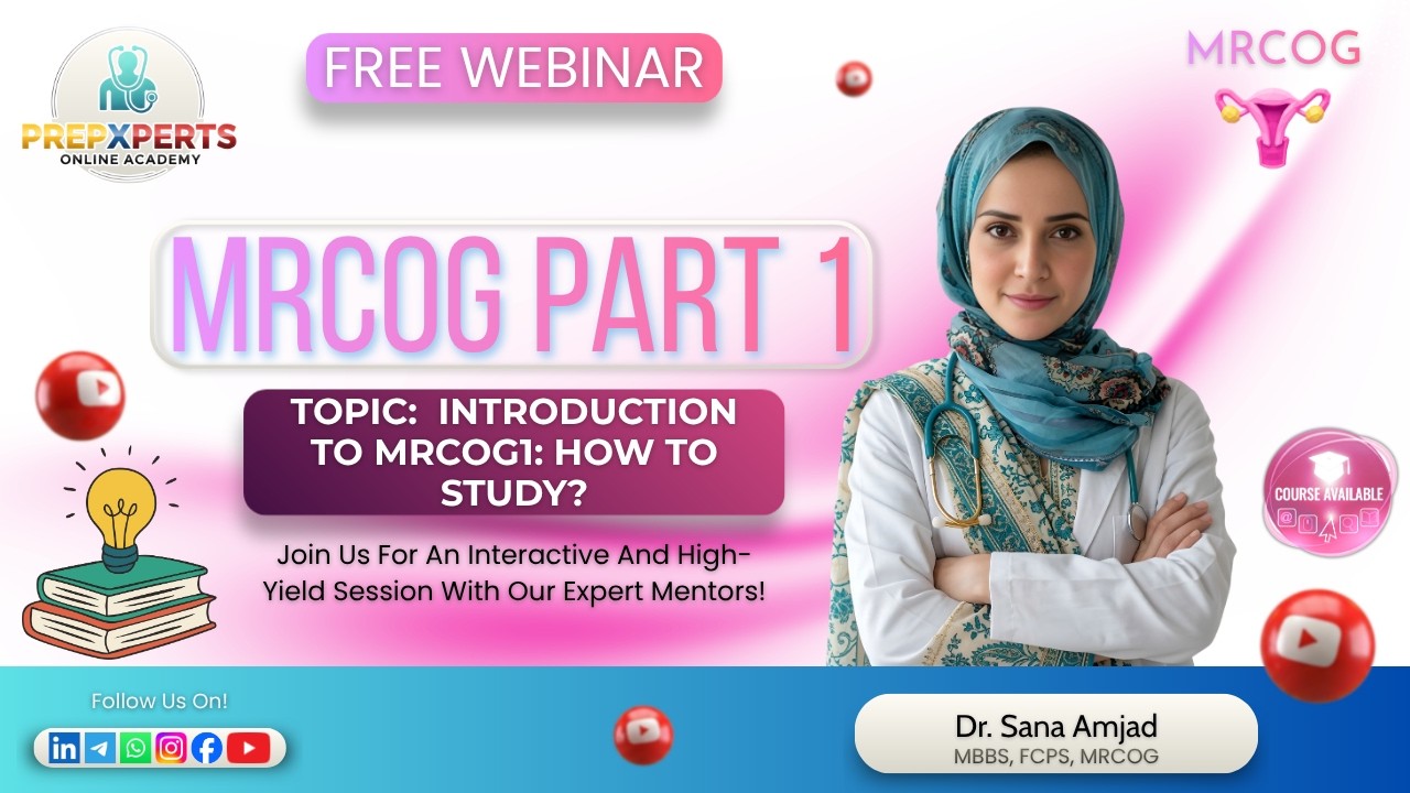 [MRCOG1] Introduction To MRCOG1: How to Study? By Dr. Sana