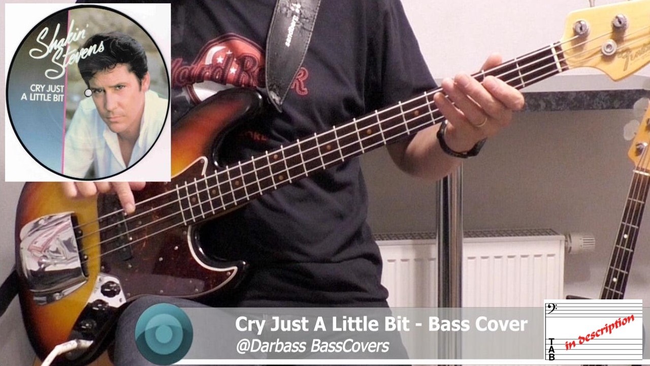 [Shakin' Stevens] Cry Just A Little Bit - Bass Cover 🎧 (with chords 🎶pdf)