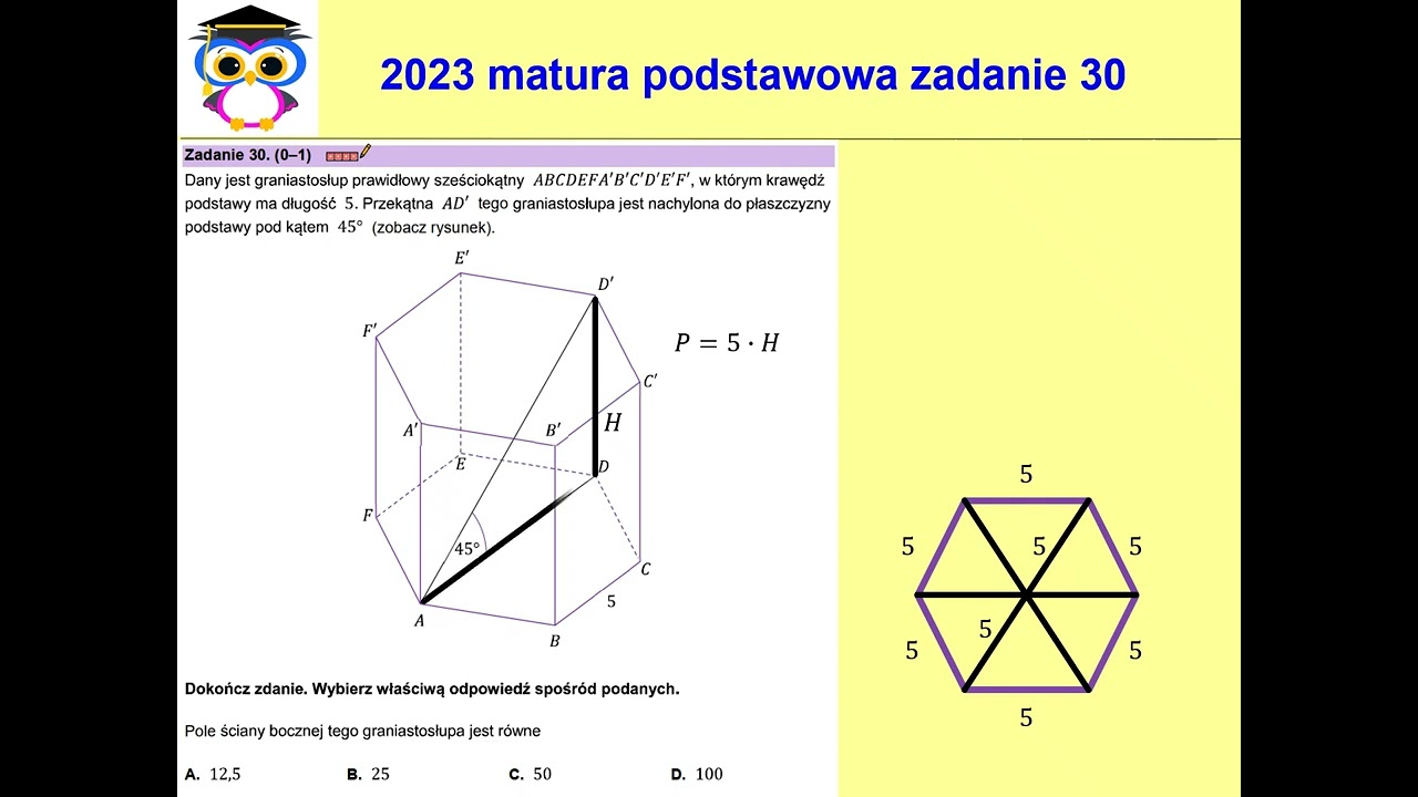 30 PP 2023 Matura matematyka poziom podstawowy, termin dodatkowy, czerwiec, zadanie 30