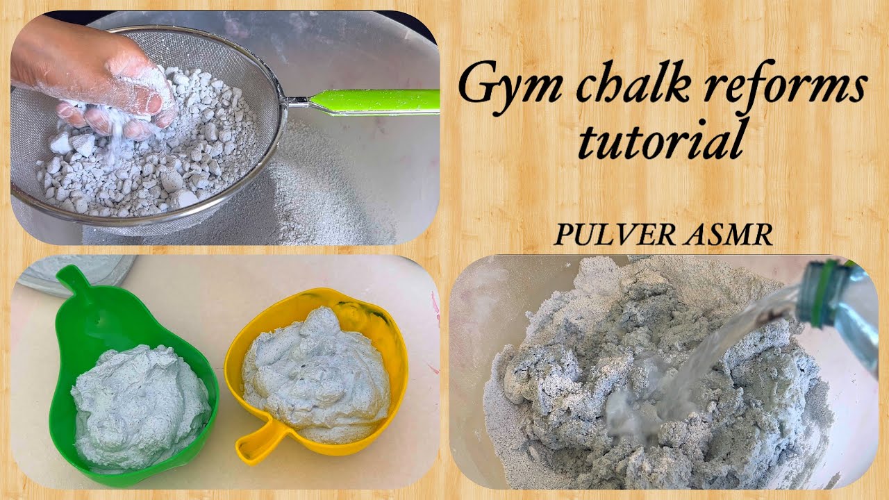 How to make gym chalk reforms without dehydrator | Oddly Satisfying | ASMR | Sleep aid