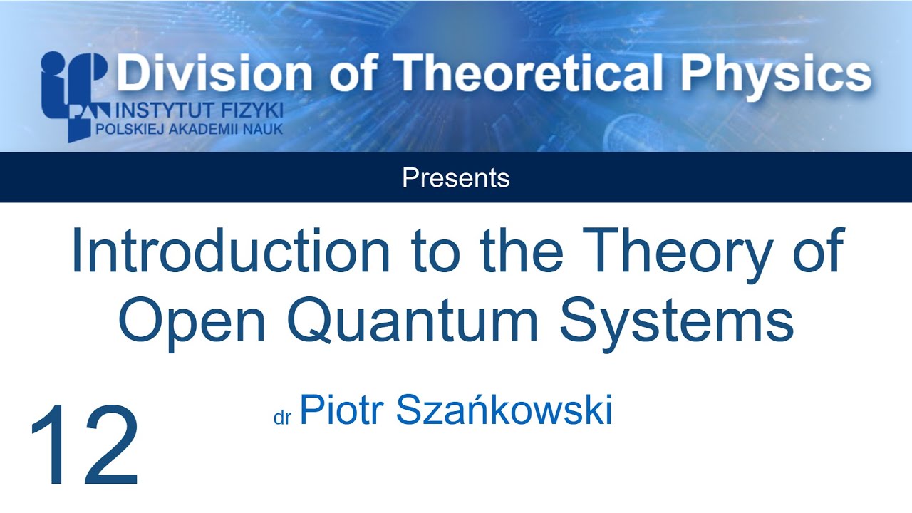 12. Born-Markov approximation :: Intro to the Theory of Open Quantum Systems
