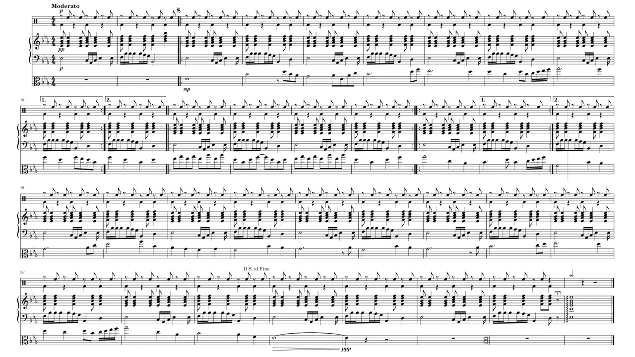 ¿Viola? - patitura