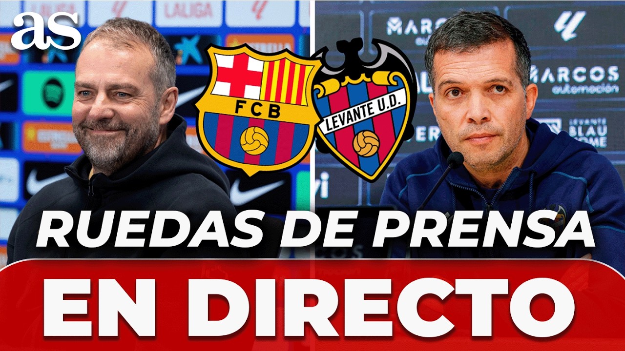 EN DIRECTO, HANSI FLICK y LUIS CASTRO, RUEDA de PRENSA completa tras BARCELONA VS LEVANTE