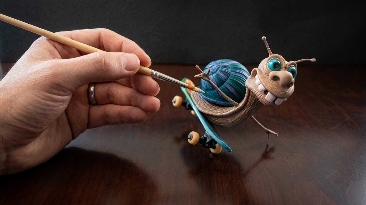 Snail on a Skateboard: An Animated Diorama