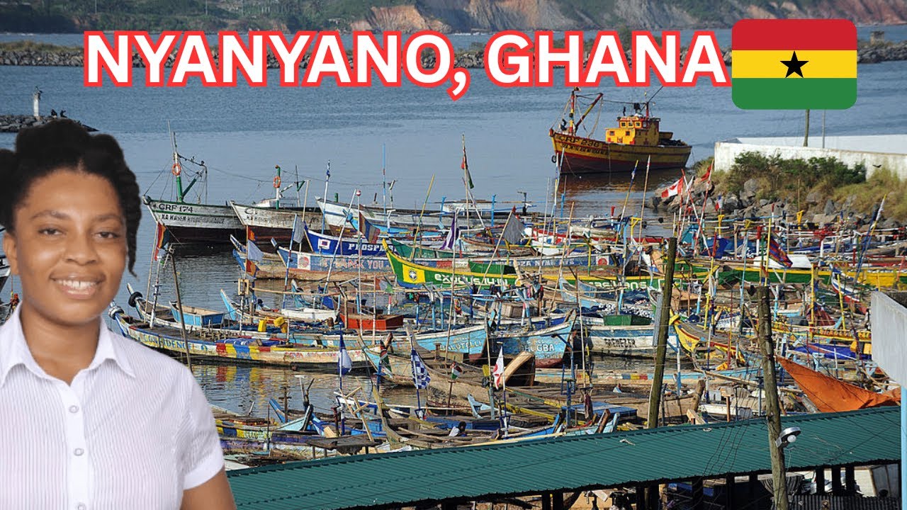 THE FISHING HARBOR IN NYANYANO, KASOA, GHANA 🇬🇭