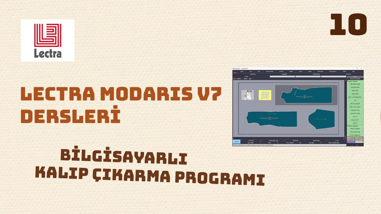 Lectra Modaris Dersleri - Ders 10 || Modelistlik Dersleri