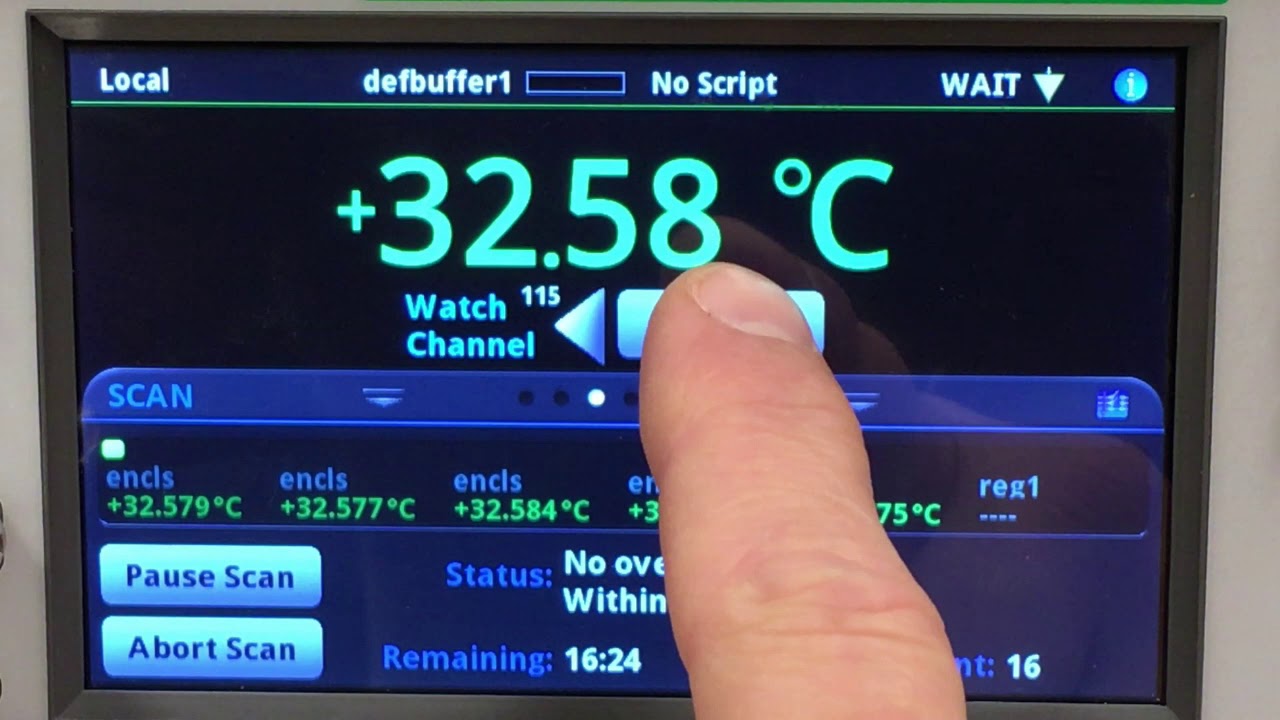 Keithley DAQ6510 - Temperature Scanning for Thermal Profiling
