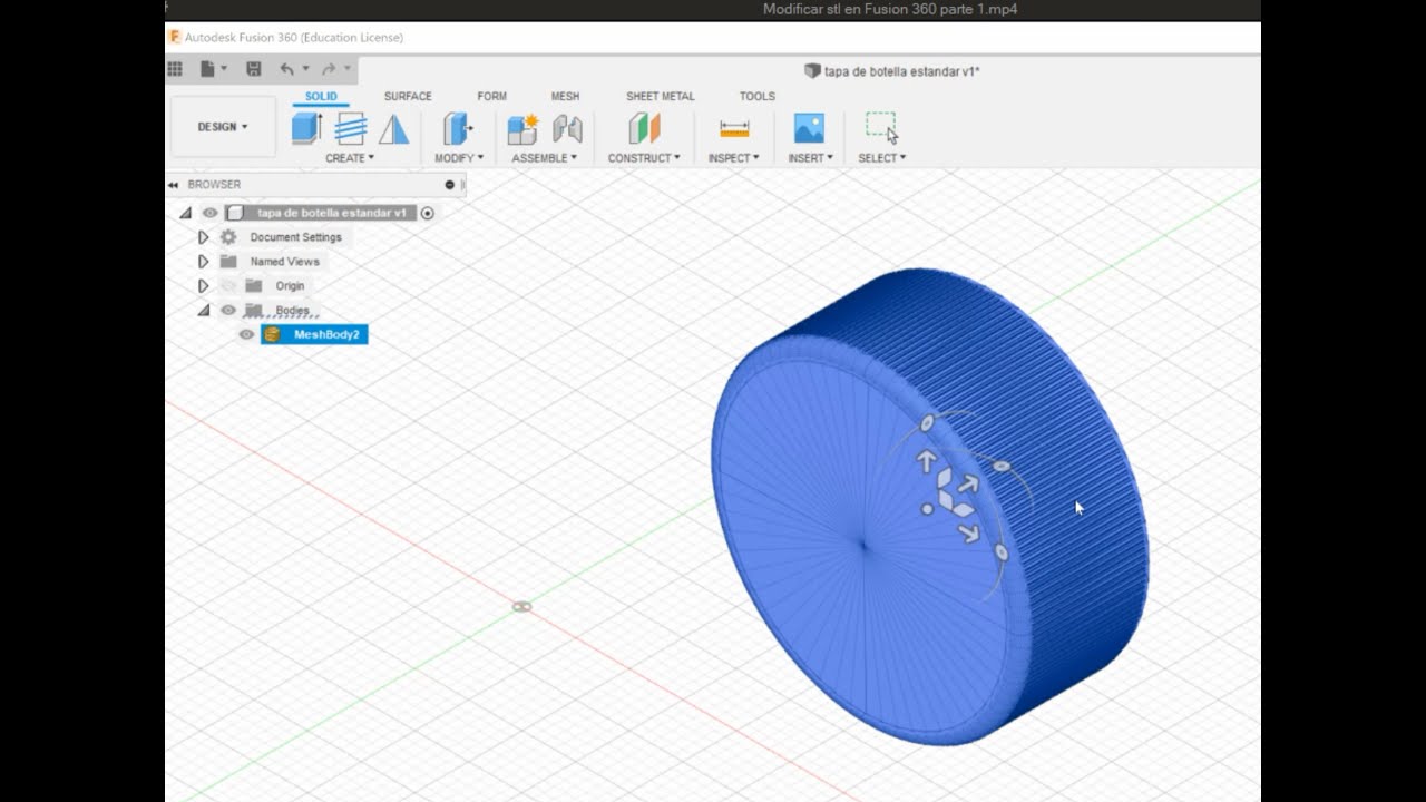 Modificar stl en Fusion 360 parte 1