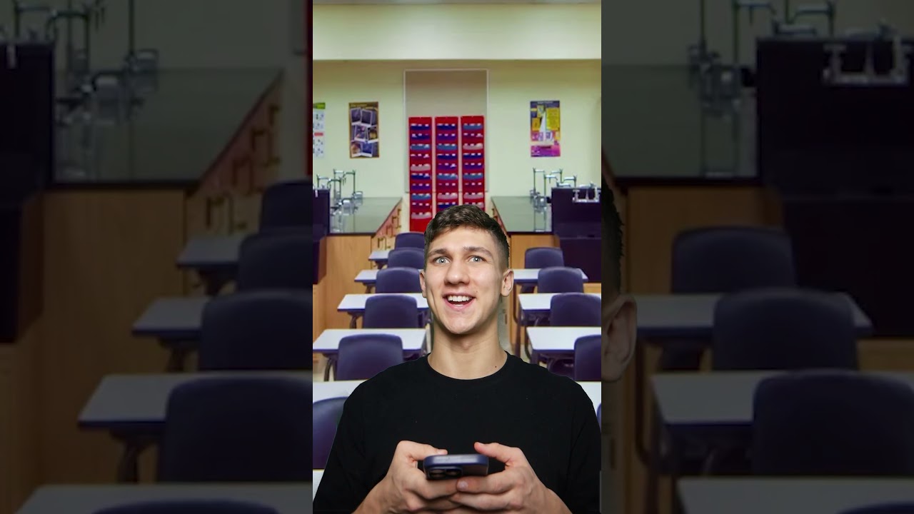 Uczeń robi figle nauczycielowi #shorts