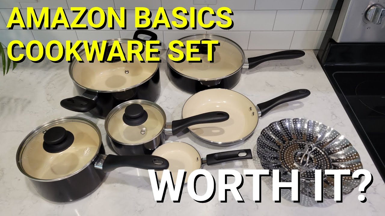 Is The Amazon Basics Ceramic Cookware Set WORTH IT? (Unboxing, Test, & Review)