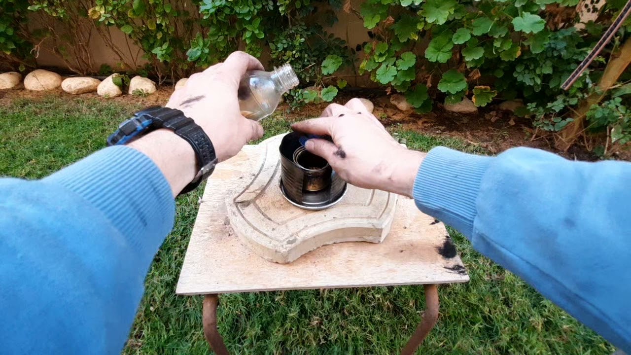 DIY alchol stove سبرتايه للشاى و القهوه