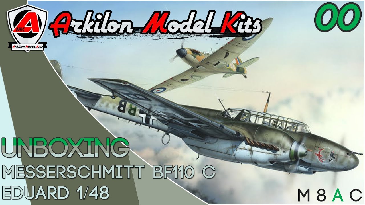 Unboxing Messerschmitt BF110C - EDUARD 1/48 - Part 00 - GroupBuild #2 Frenck Plastik