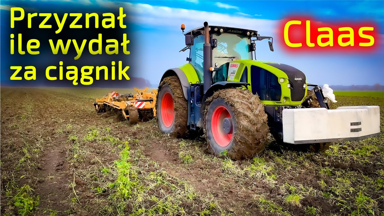 Przyznał się ile wydał pieniędzy na POTĘŻNY ciągnik Claas Axion 930 i agregat Agrisem [Korbanek]