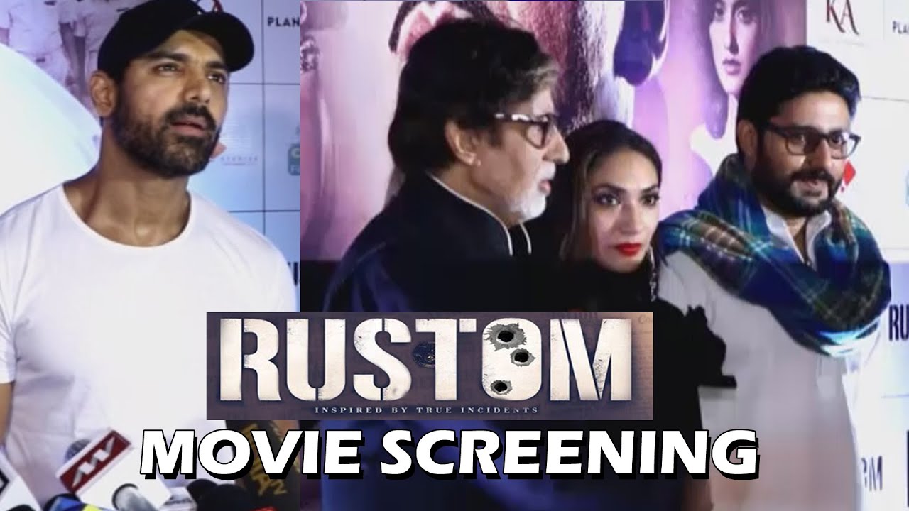 Akshay Kumar's RUSTOM Movie Screening | John Abraham | Amitabh Bachchan