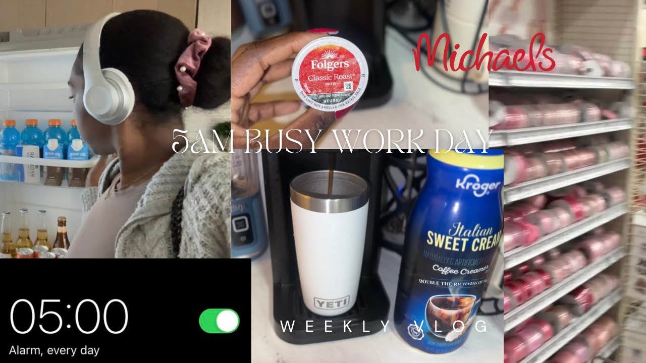 5AM Busy workday, long day , getting things done & running errands. Weekly vlog
