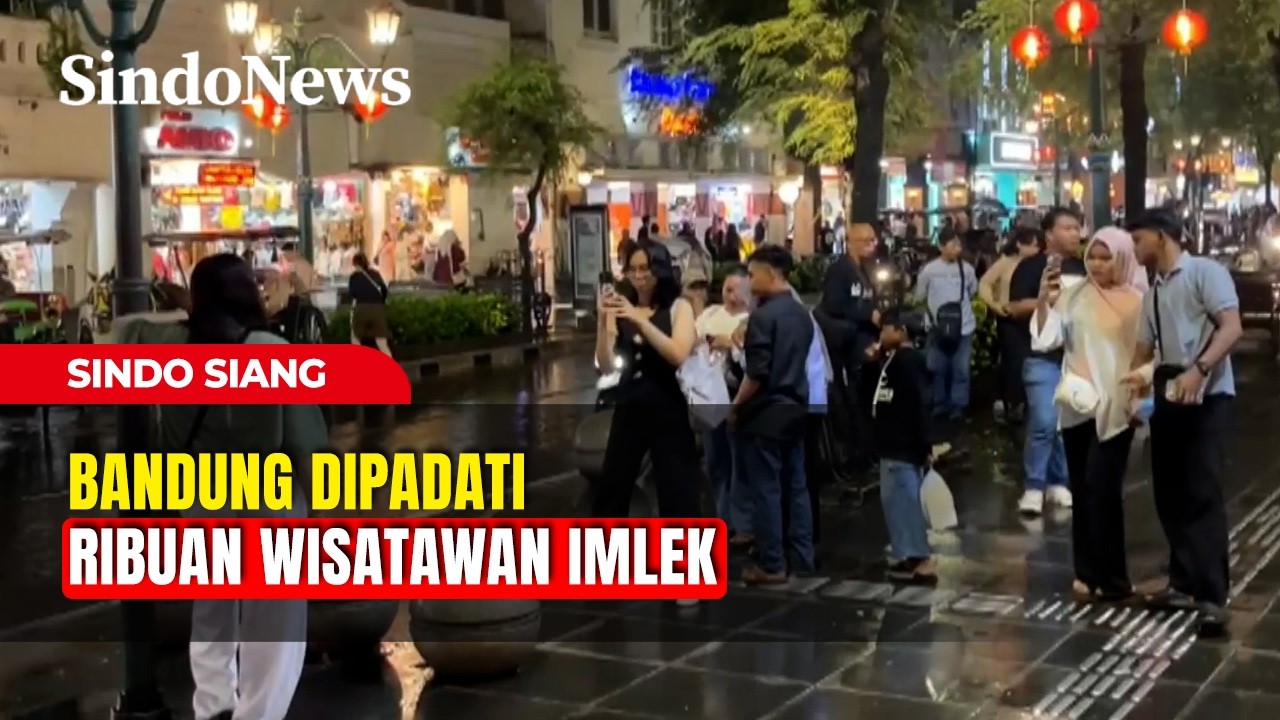 Bandung Dipadati Ribuan Wisatawan Imlek | Sindo Siang | 17/02 | Part 3