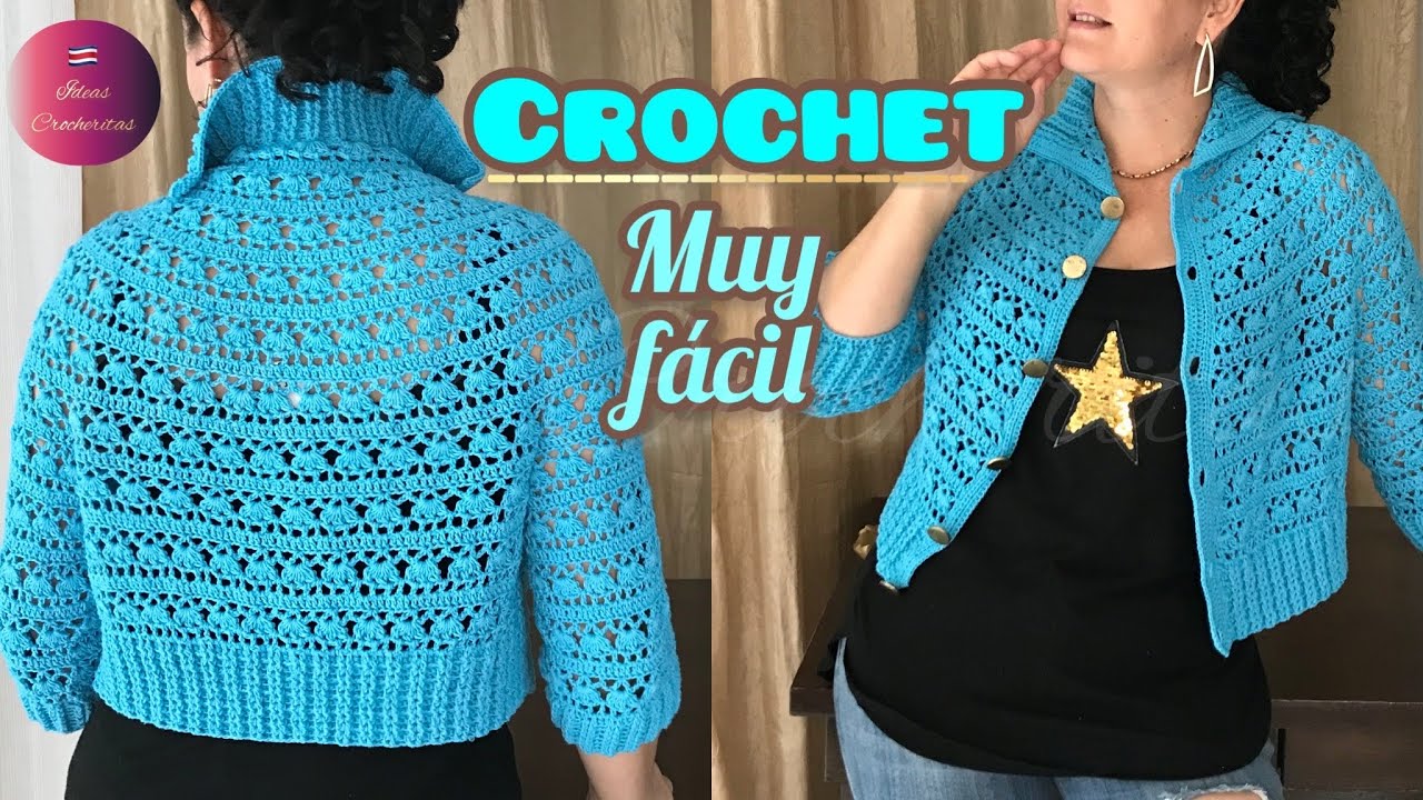 Suéter Calado tejido a Crochet 🧶Tallas chicas y grandes