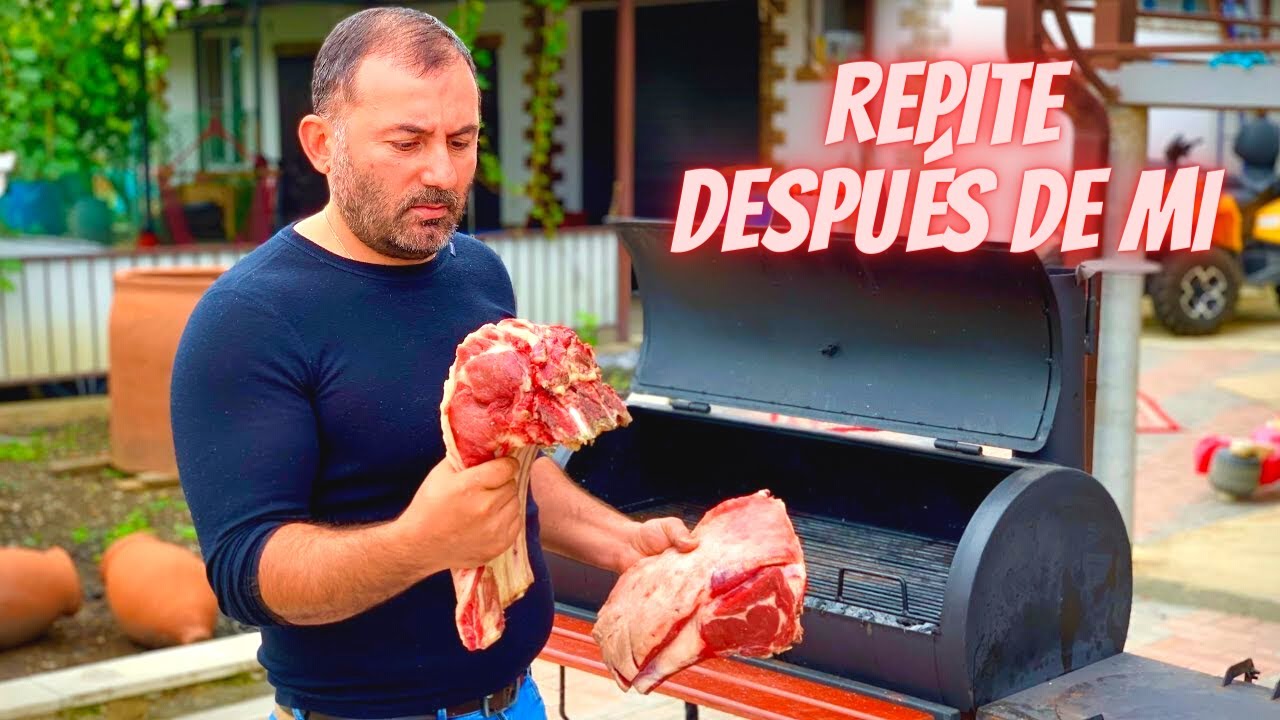 Jugoso bistec a la barbacoa - Carne a la parrilla @GEORGY KAVKAZ Cocinero