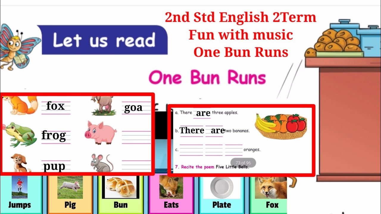 2nd Std English 2nd Term Fun with music One Bun Runs