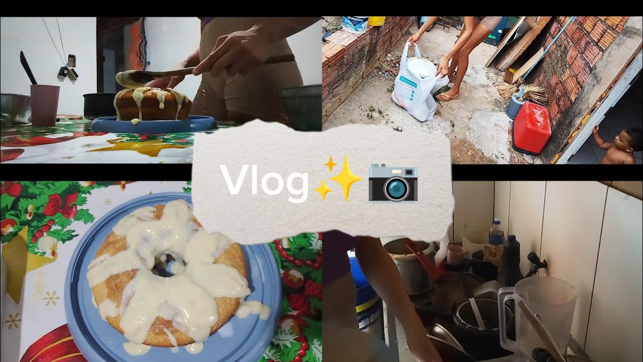 Vlog: bolo recheado,limpeza..📷✨