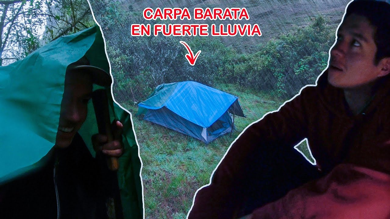 Pruebo CARPA TODO TERRENO MÁS BARATA en FUERTE LLUVIA ¿Resistirá?