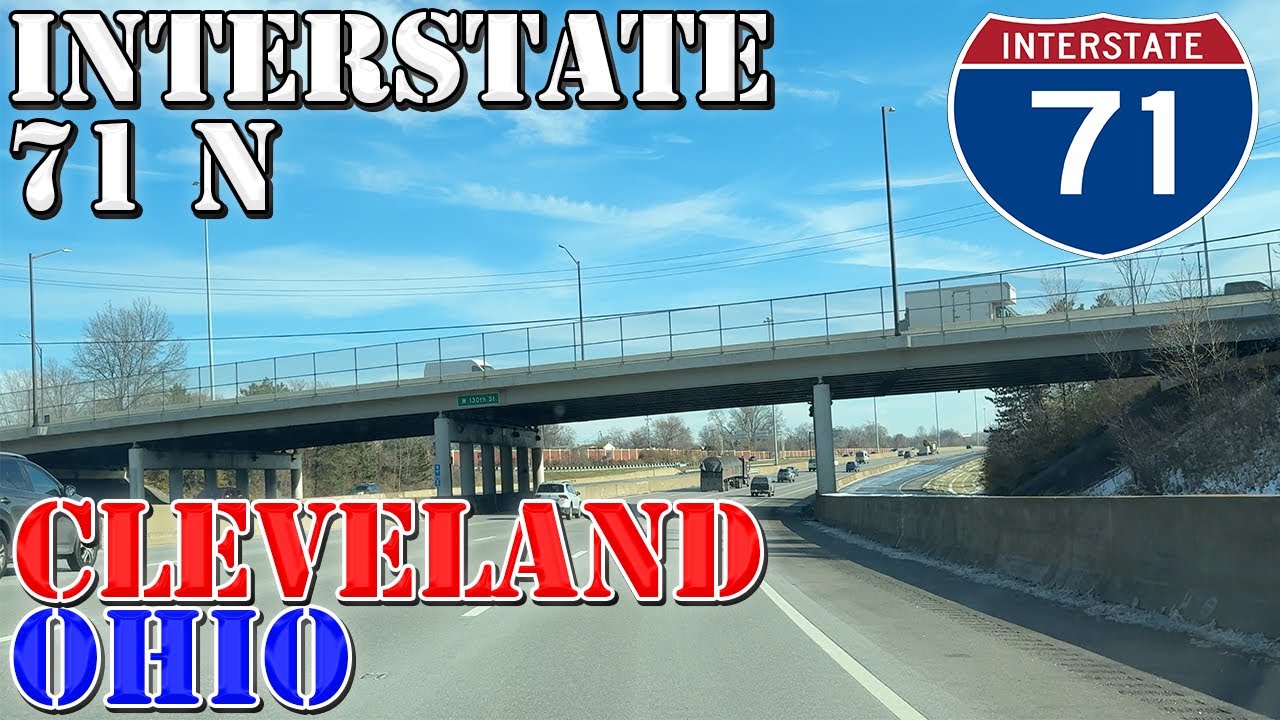 I-71 North - Cleveland - Ohio - 4K Highway Drive