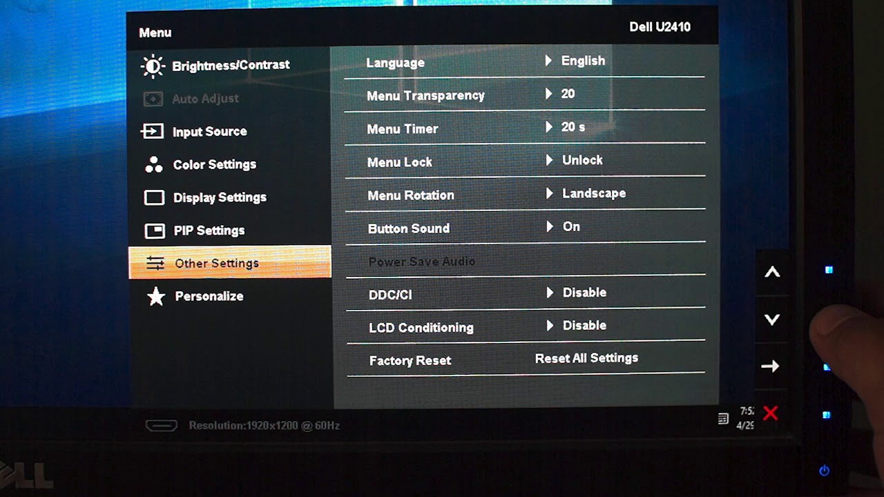Monitor Setting Dell U2410 Calibrate for Edit Graphic Photo and Watch Movie Adobe RGB