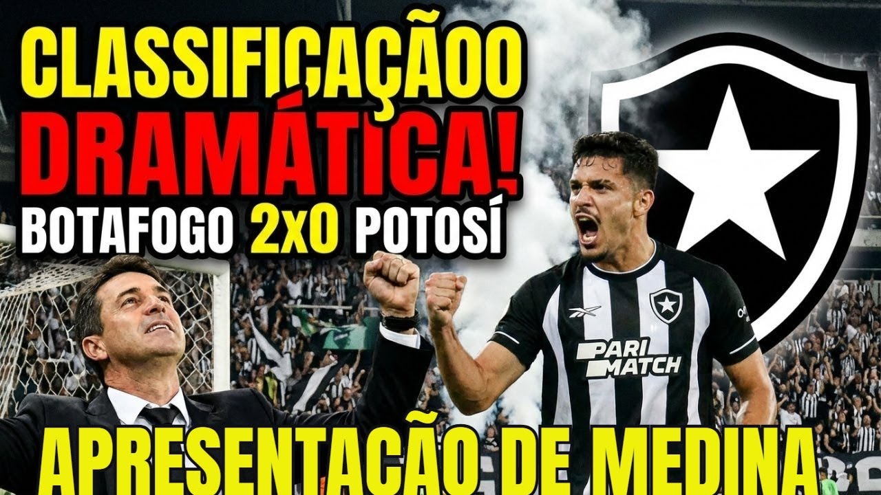 Botafogo 2x0 Nacional Potosí | Classificação dramática na Libertadores! 🔥+ APRESENTAÇÃO DE MEDINA