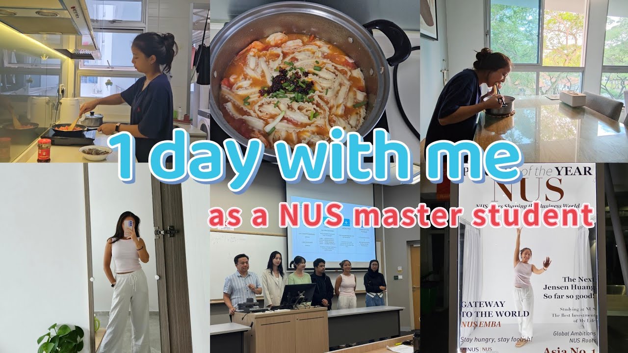 SG - VLOG 5 | A DAY IN MY LIFE AS A MASTER'S STUDENT AT NUS (SINGAPORE) | LIN990101