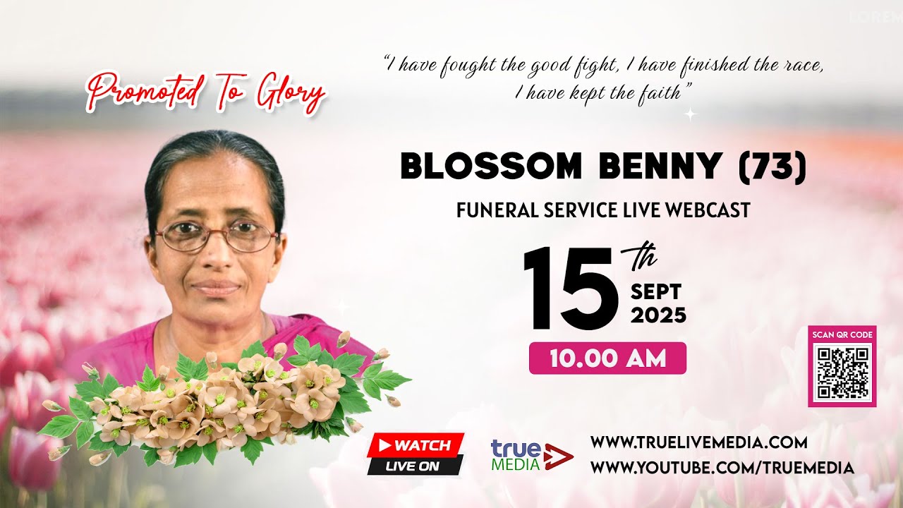 BLOSSOM BENNY (73) FUNERAL SERVICE LIVE WEBCAST | 15 Sep 2025 | True Media