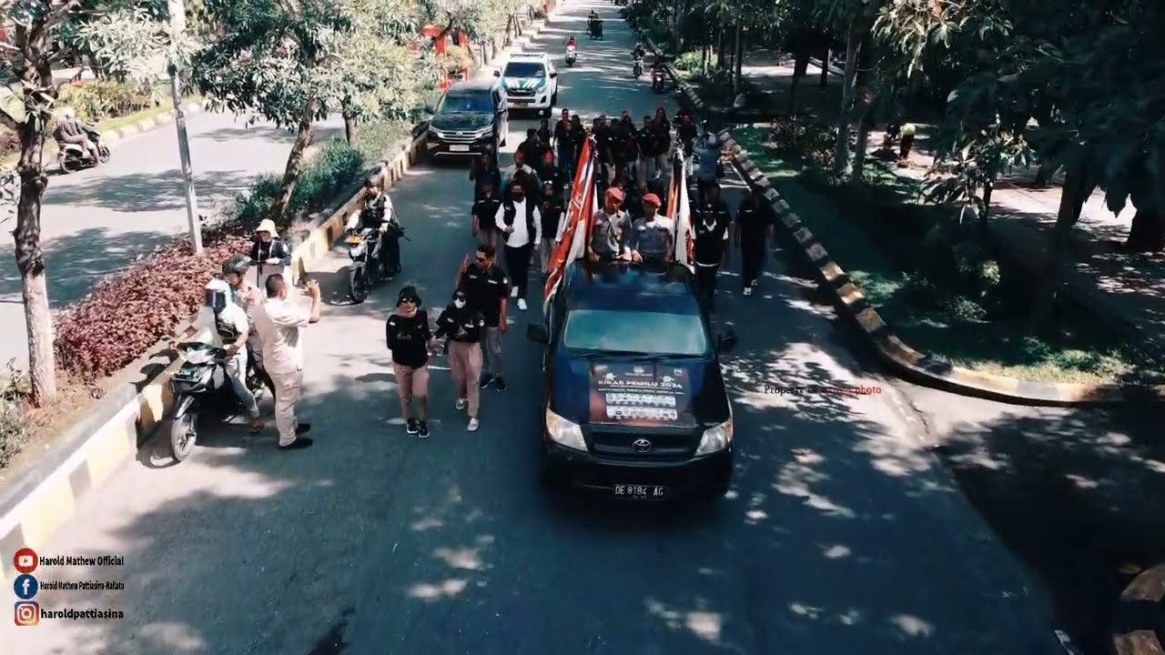 DRONE FOOTAGE | (Kirab Pemilu 2024 di Maluku Tengah)