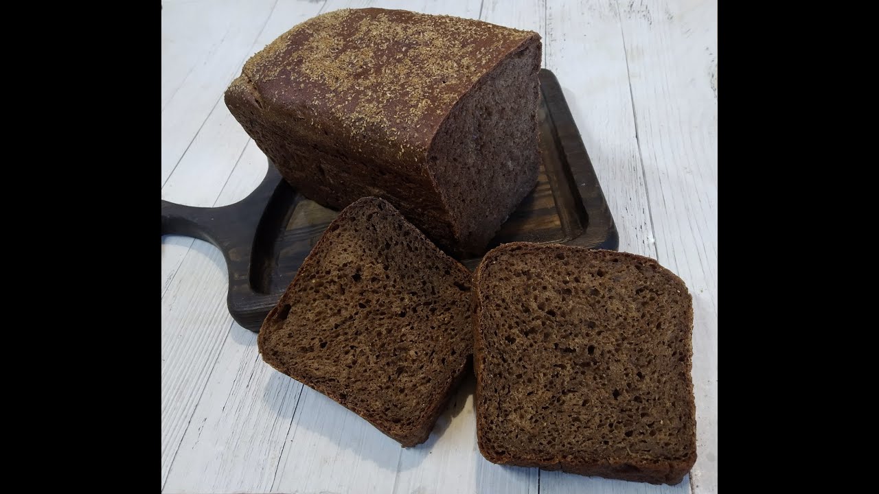 ЗАВАРНОЙ РЖАНОЙ ХЛЕБ на дрожжах/Malt rye bread/Malta sekala pano/Malz-Roggenbrot