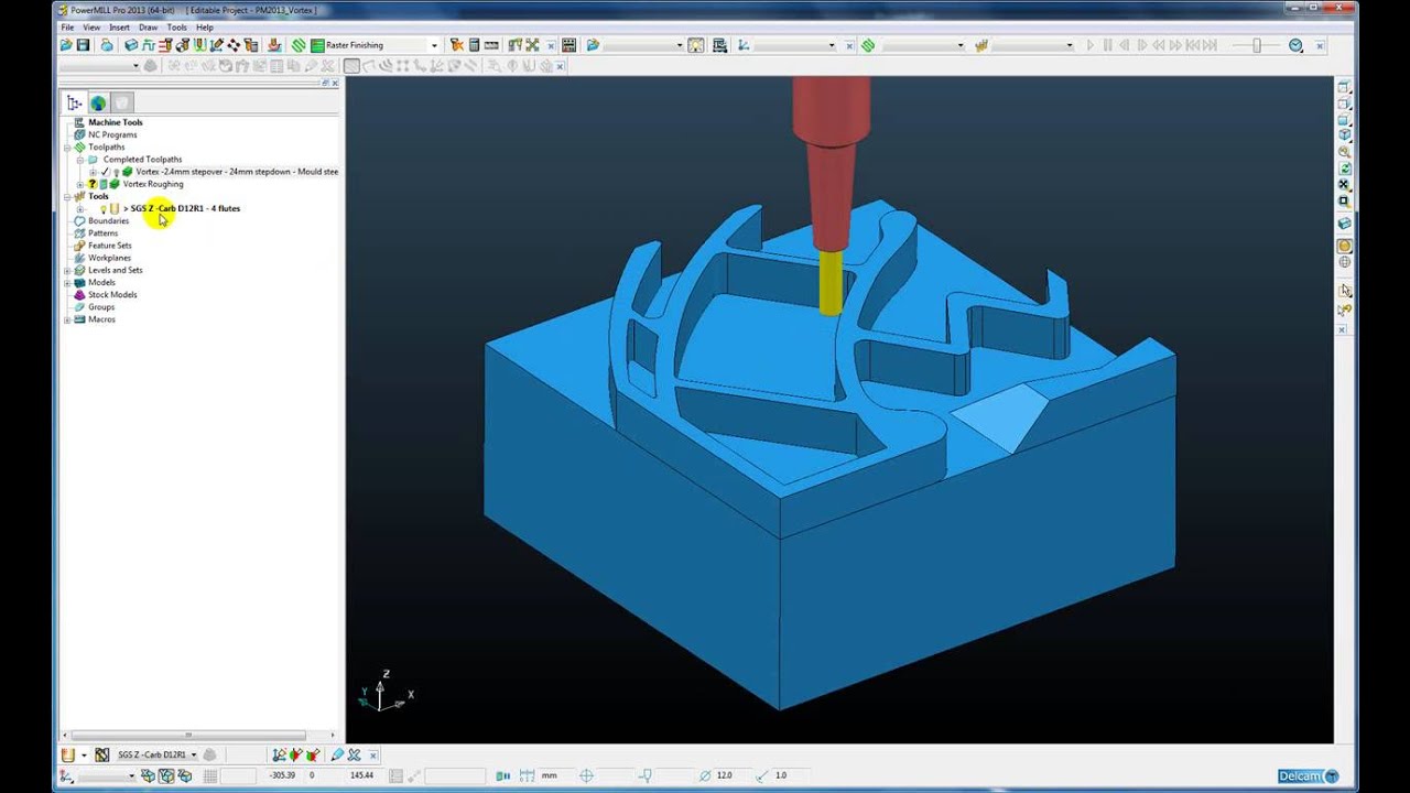 Vortex Area Clearance Strategy- PowerMILL 2013