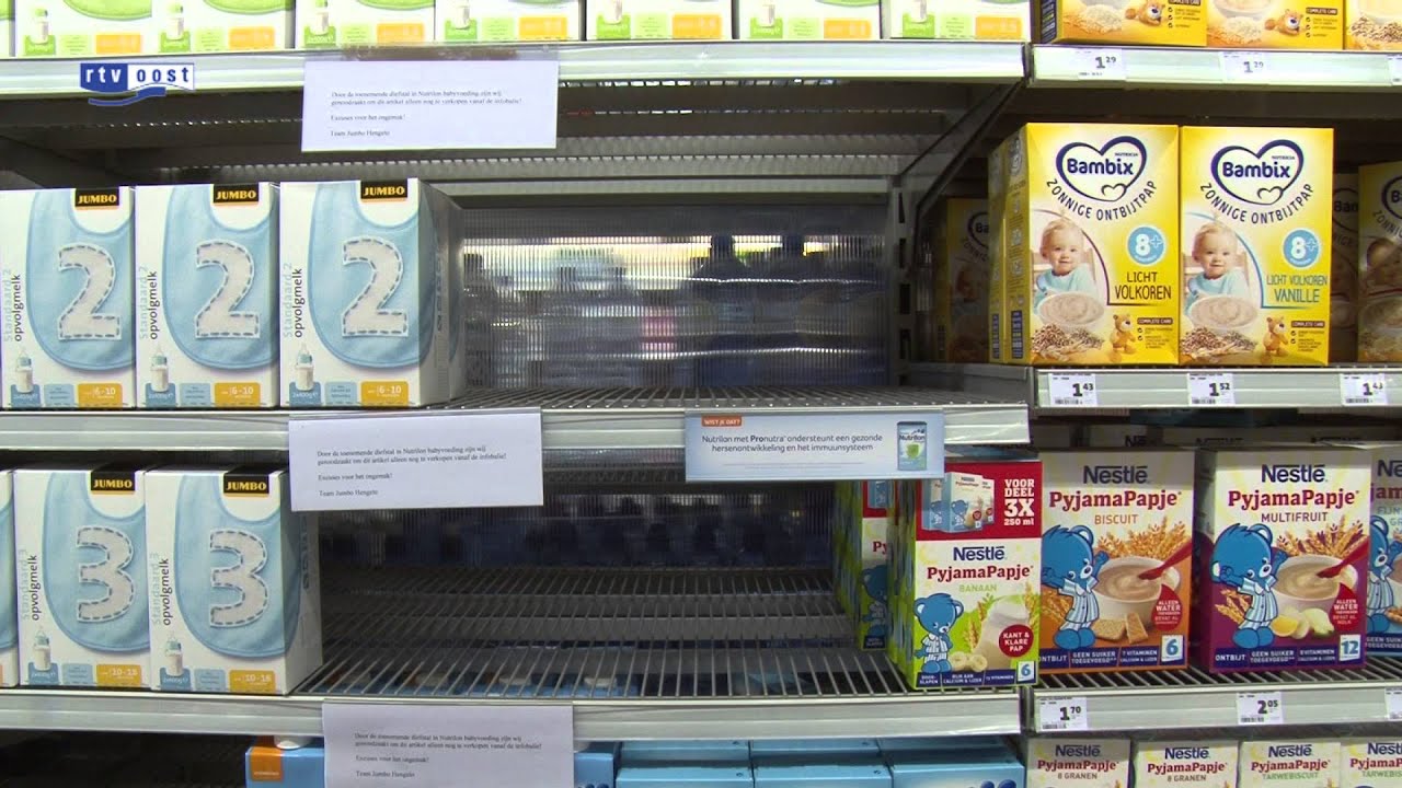 Supermarkt Jumbo in Hengelo, Haaksbergen en Goor is melkpoederdieven zat