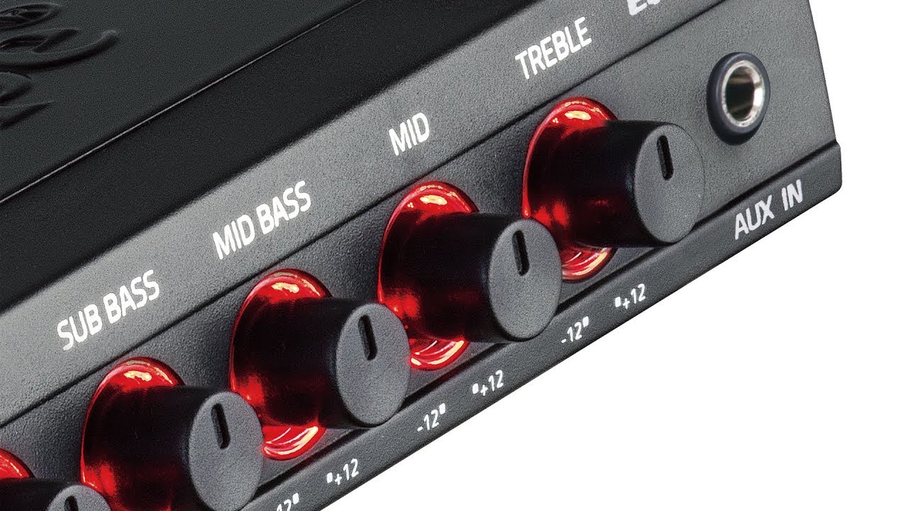 EQ-450BT - Audiopipe 4 Band Wireless Streaming Graphic Equalizer