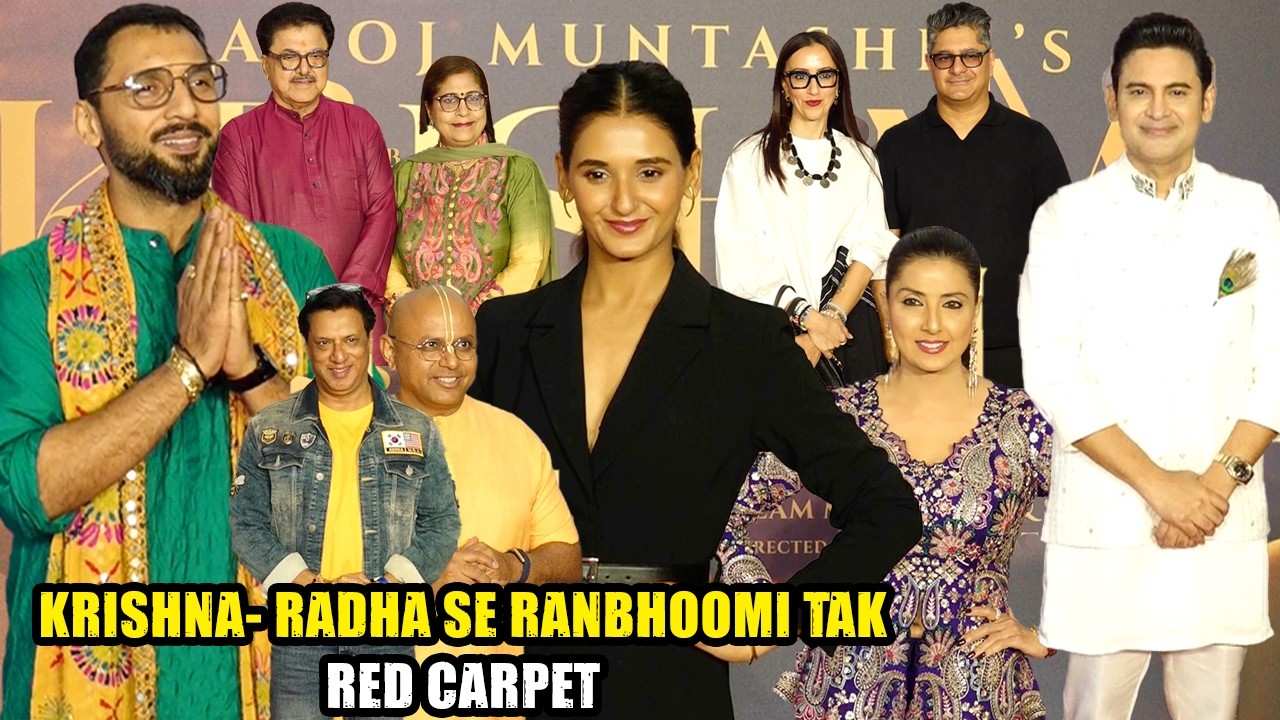 Manoj Muntashir, Neeti Mohan & Others At The Red Carpet Of Krishna- Radha Se Ranbhoomi Tak