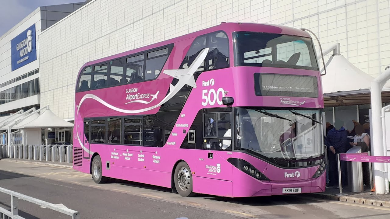 500: First Glasgow ADL Enviro 400 MMC City 33103 (SK19 EOP)