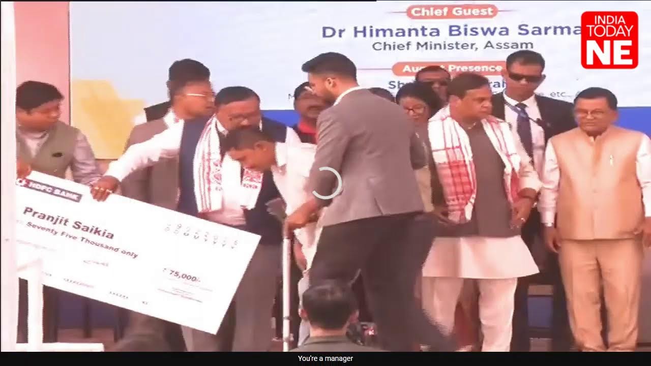LIVE | Assam CM distributes cheques of the first instalment under CMAAA 2.0 in Dibrugarh