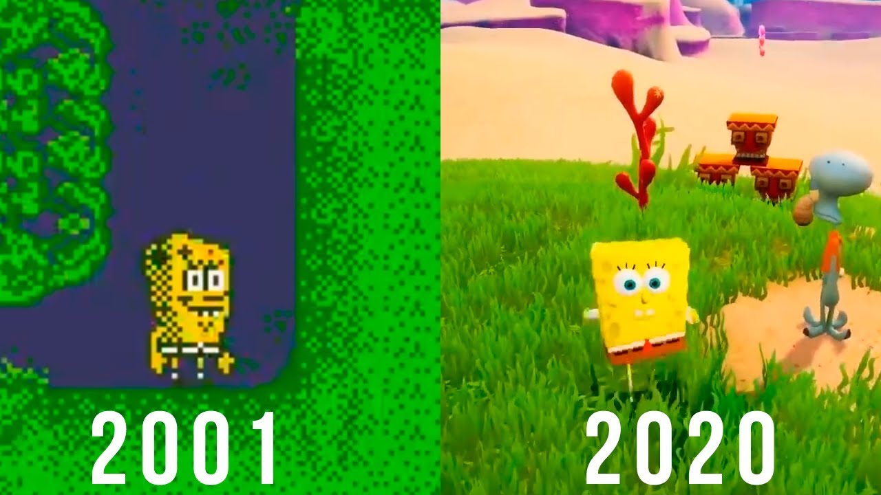 Эволюция игр о Губке Бобе | 2001 - 2020