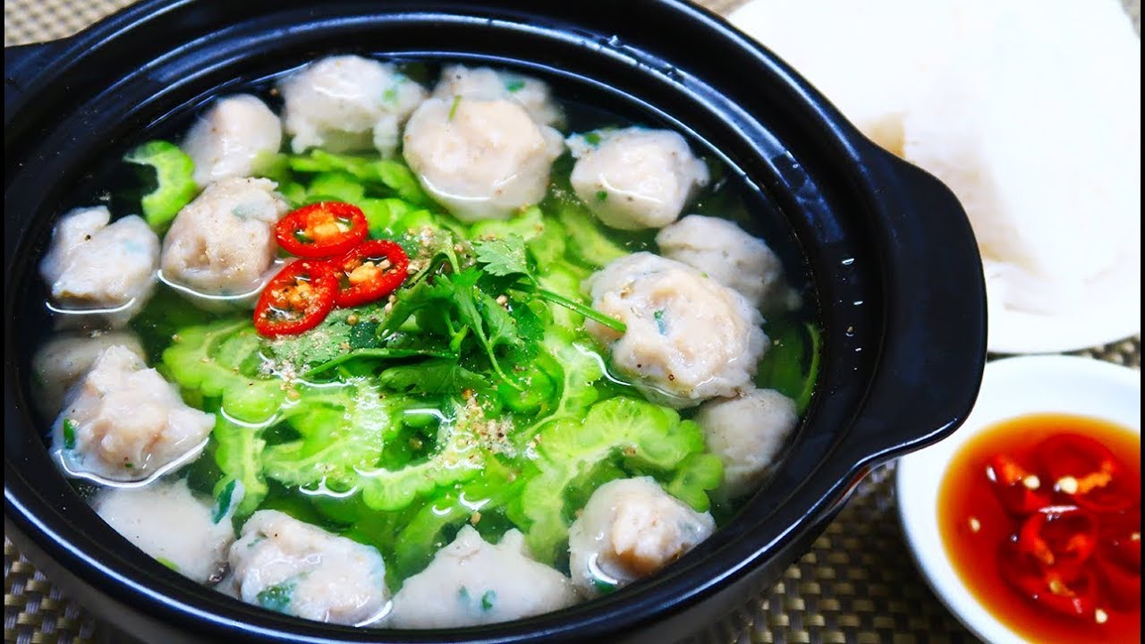 Cách Nấu Lẩu Cá Thác Lác Khổ Qua nước trong cá thác lác dai ngon ít đắng
