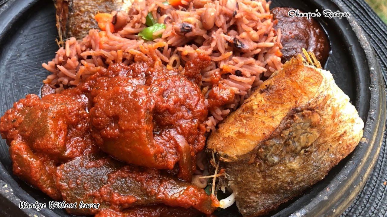 How To Make Ghanaian Waakye Without Leaves. Just Add Vegetables Taste Really Amazing!