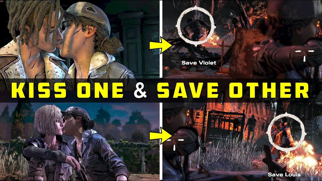 [Prison Scene, Episode 3] If you Romance with Louis/Violet & Don't Save Him/Her in Episode 2 | TWD